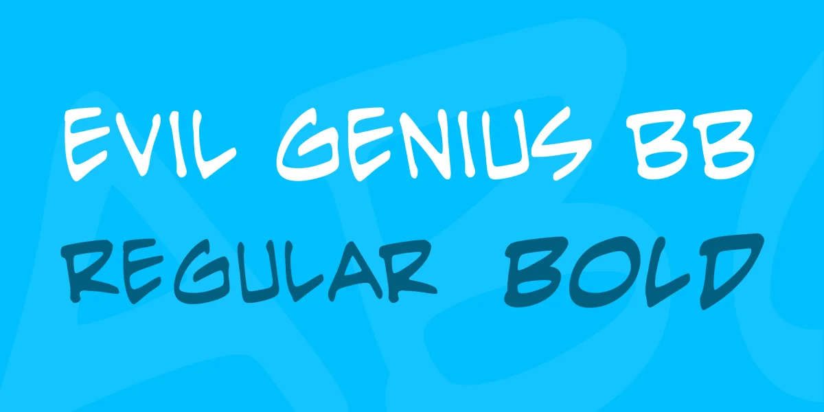 Evil Genius BB Font Family