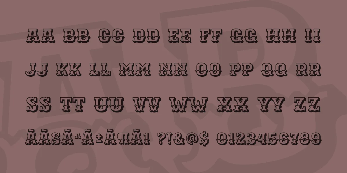 Ewert Font preview 3