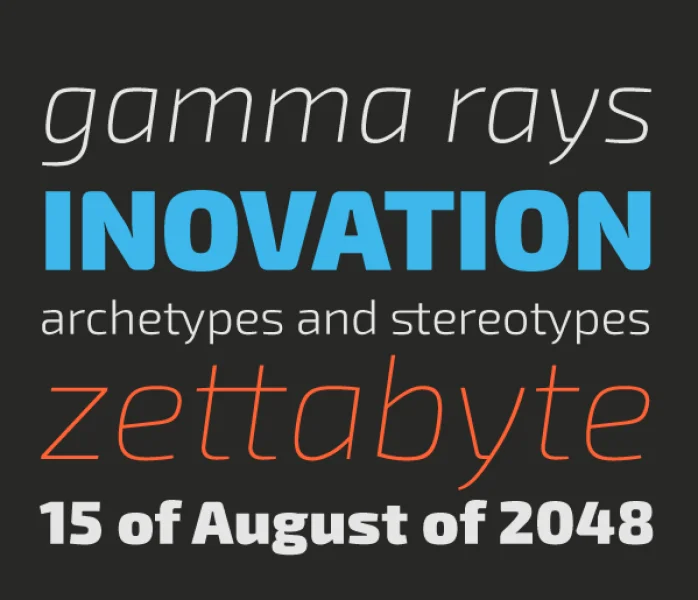 Exo 2.0 Font Family preview 7