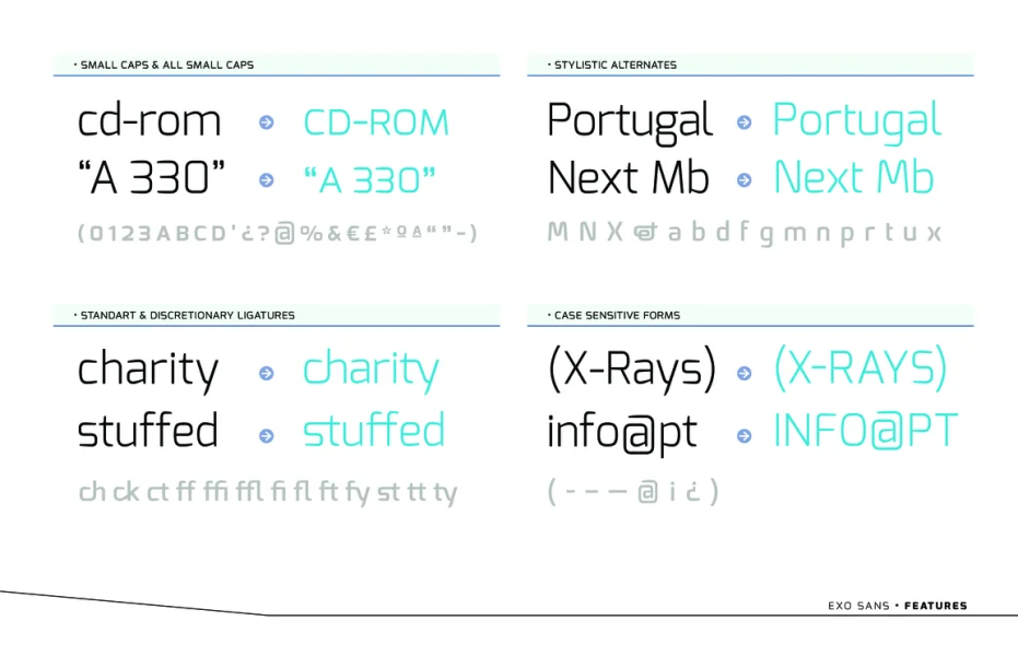 Exo Font Family preview 7