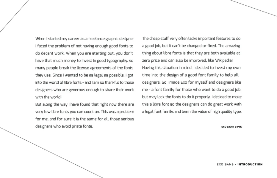 Exo Font Family preview 9
