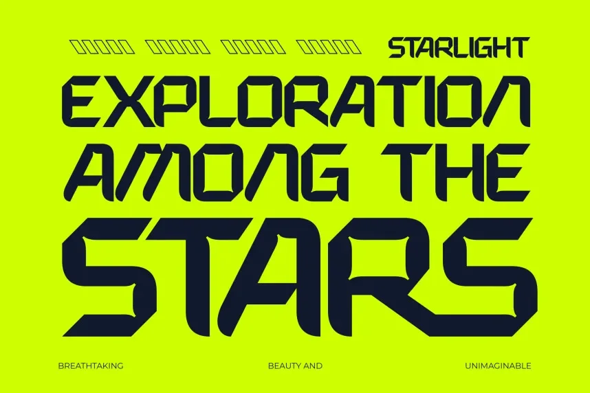 Expanse Cosmic Font preview 5