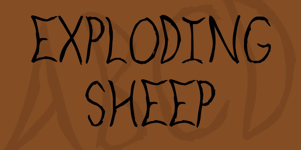 Exploding Sheep Font