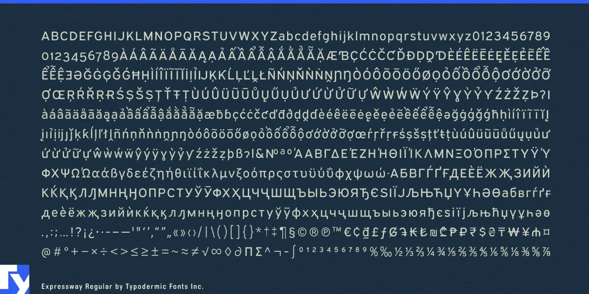 Expressway Font preview 7