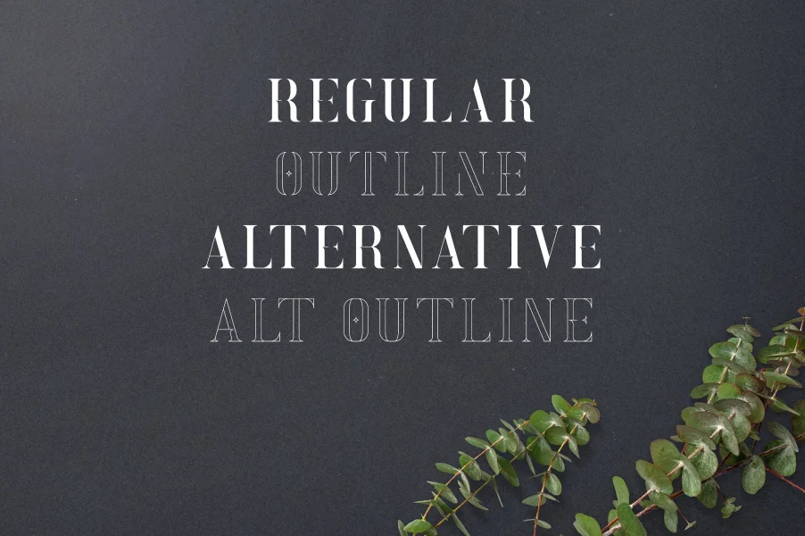 Exquisite Font preview 2