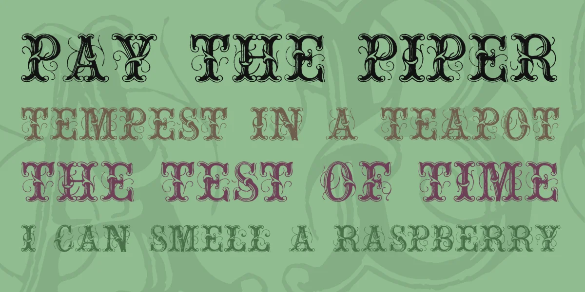 ExtraOrnamentalNo2 Font preview 2