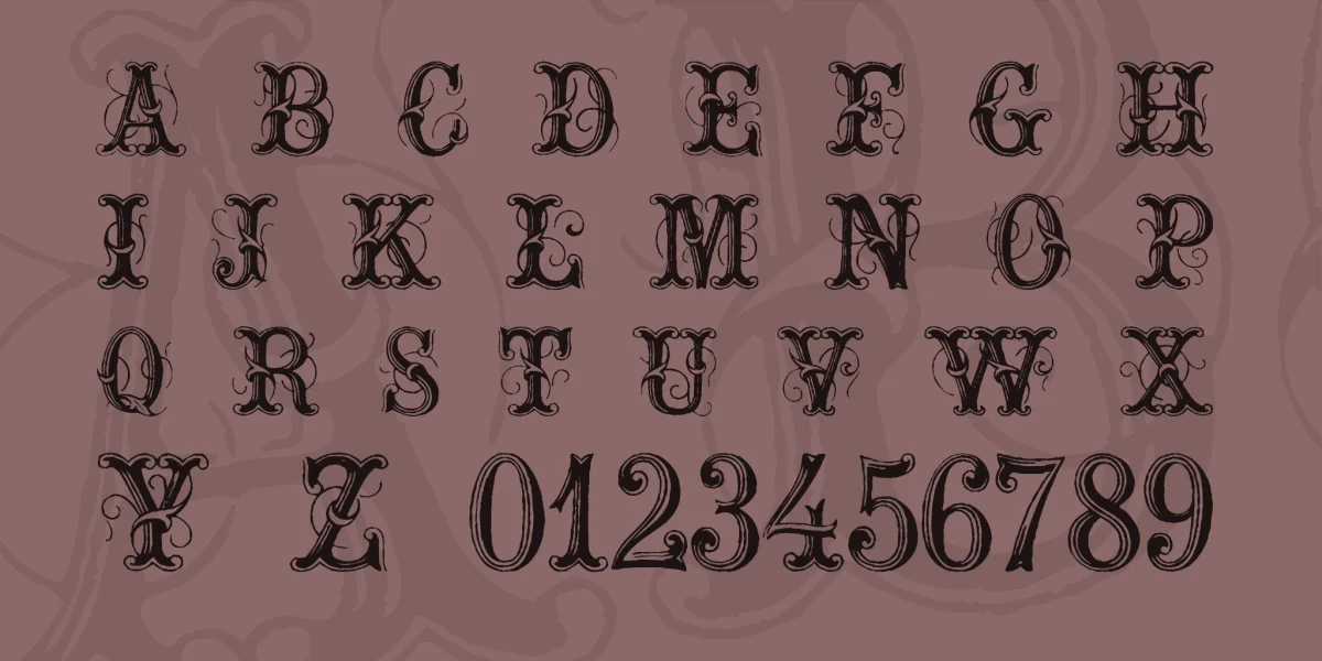 ExtraOrnamentalNo2 Font preview 3