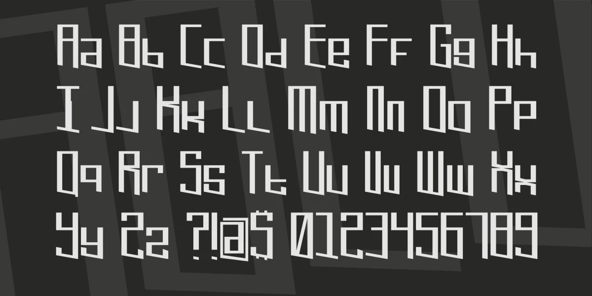 Extreme Refresh Font preview 2