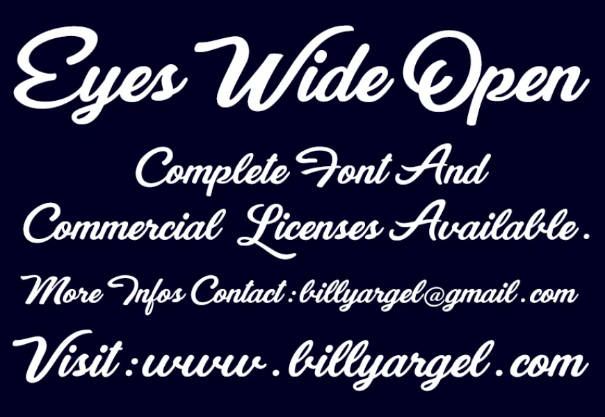Eyes Wide Open Font Family
