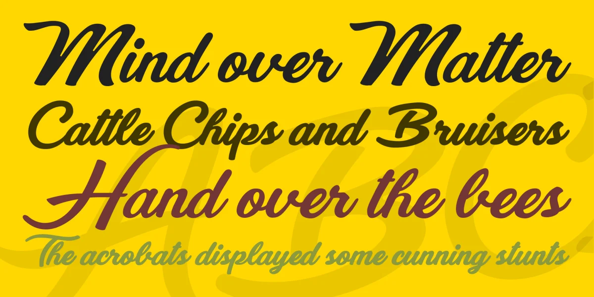 Eyes Wide Open Font Family preview 2