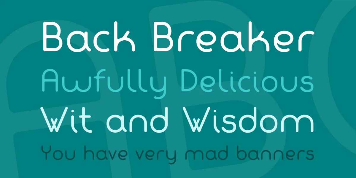 Fabada Font preview 3