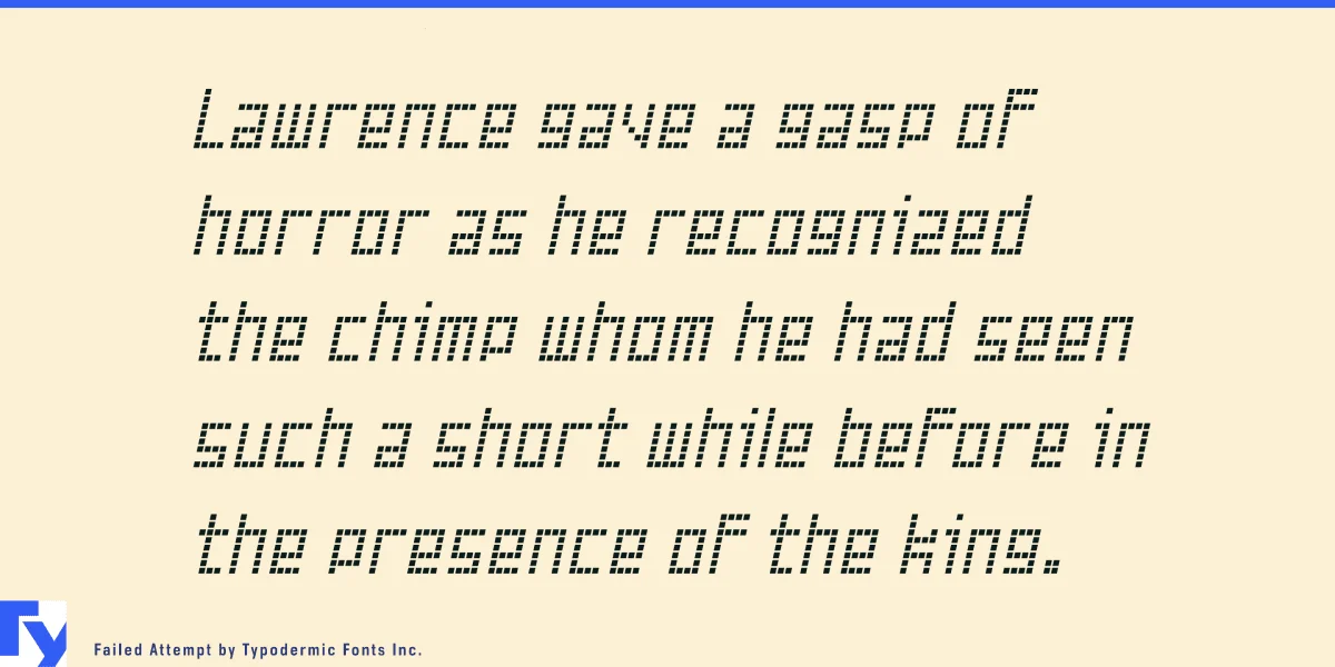 Failed Attempt Font preview 2