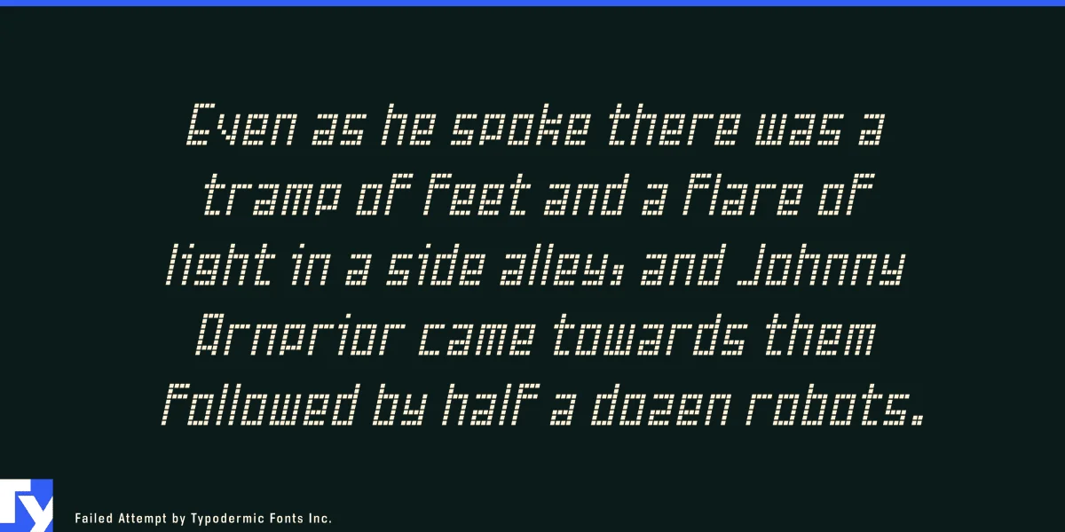 Failed Attempt Font preview 4