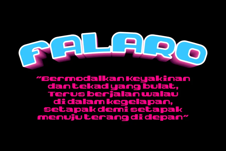 FALARO Font preview 3