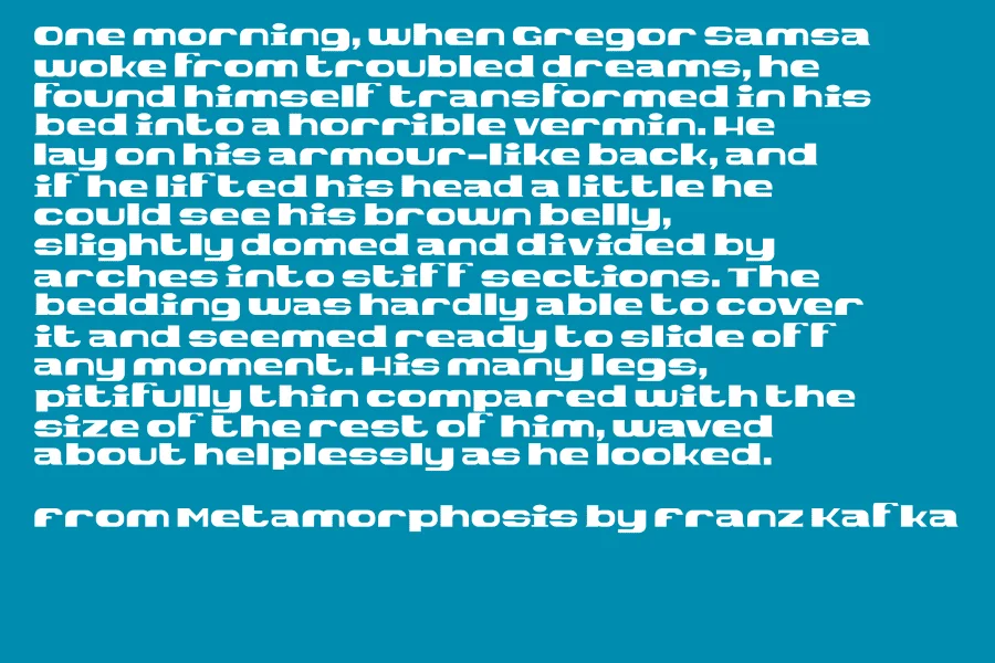 FALARO Font preview 4