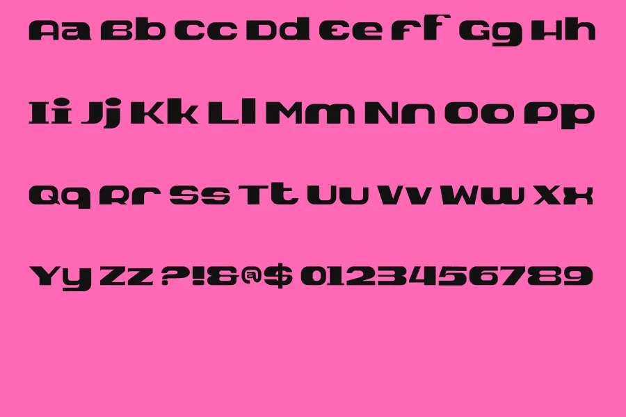 FALARO Font preview 5