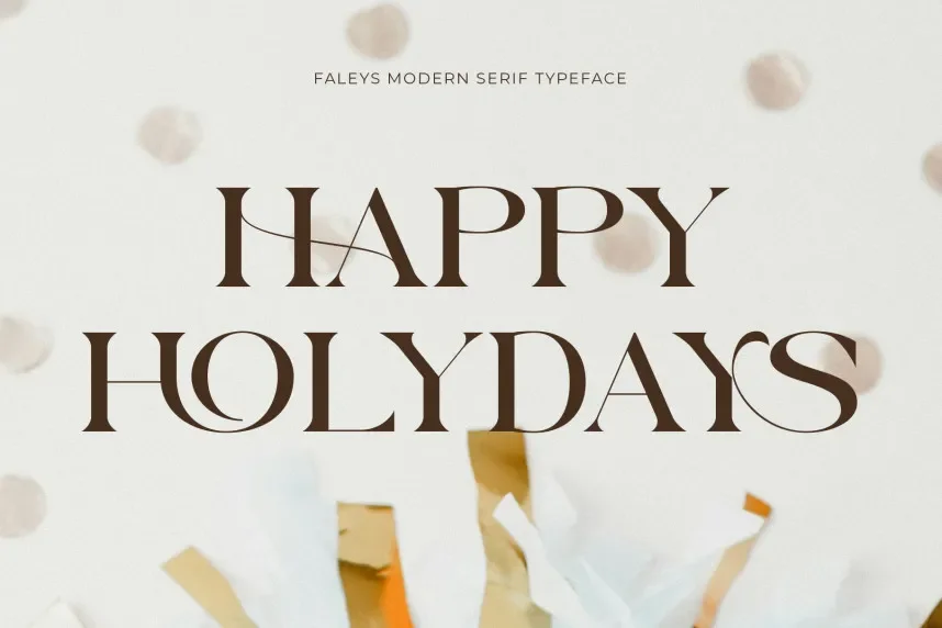 Faleys Font preview 6