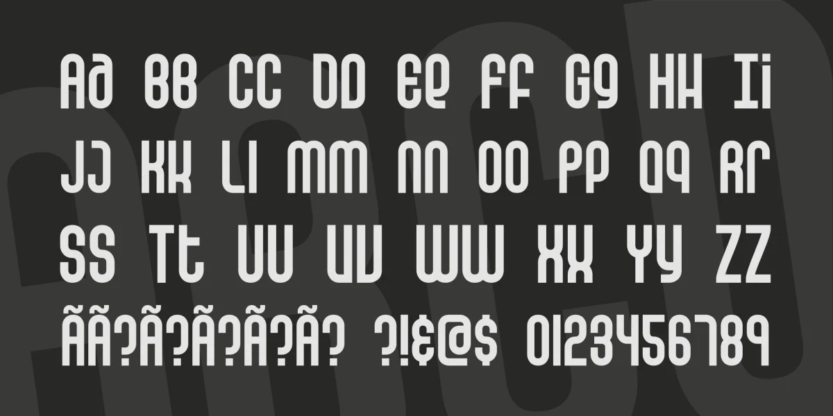 False Positive Font Family preview 3
