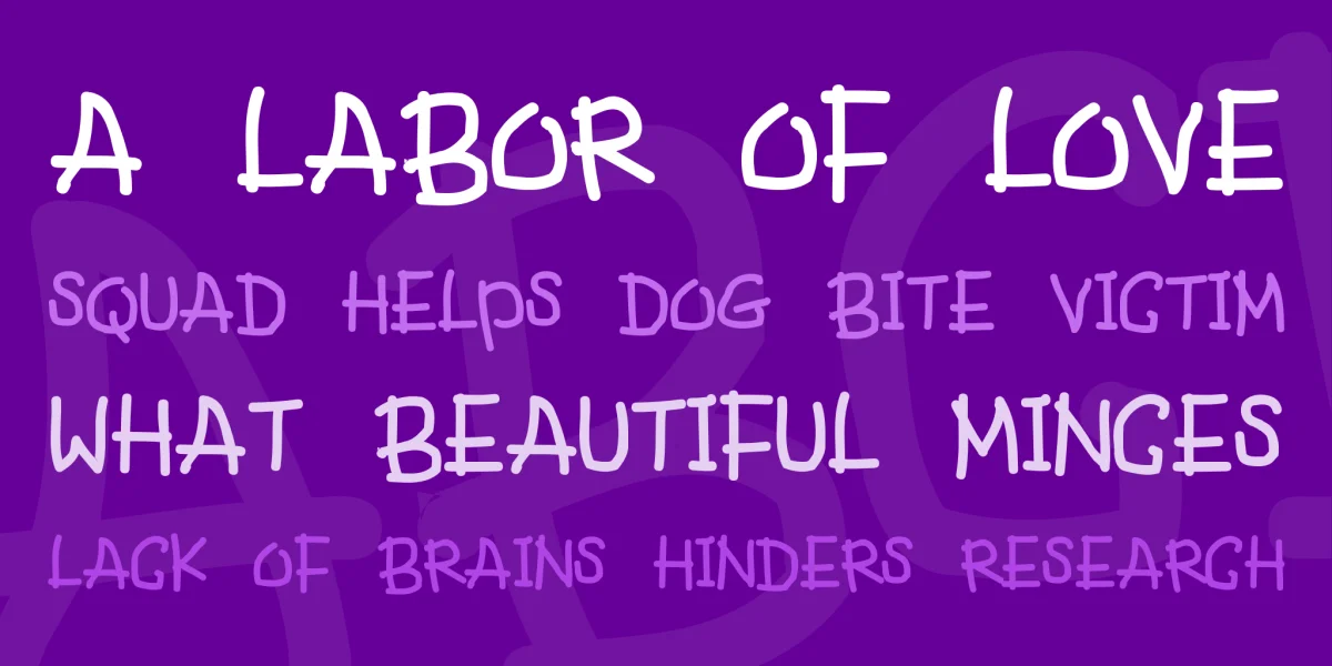 Fancy Footwork Font preview 2