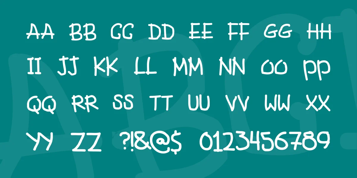 Fancy Footwork Font preview 4