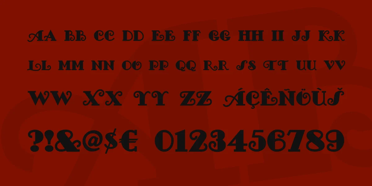 Fancy Pants NF Font preview 2