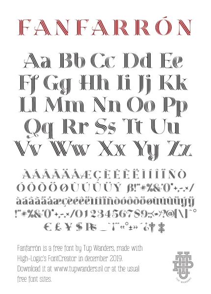Fanfarrón Font