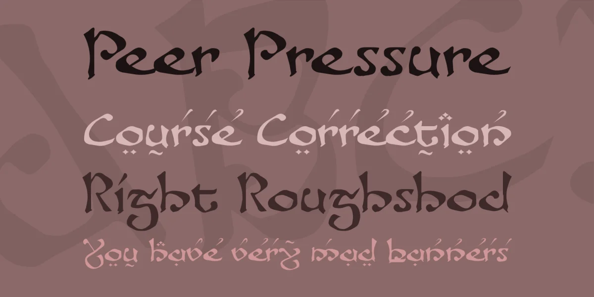 Fanjofey Font Family preview 2