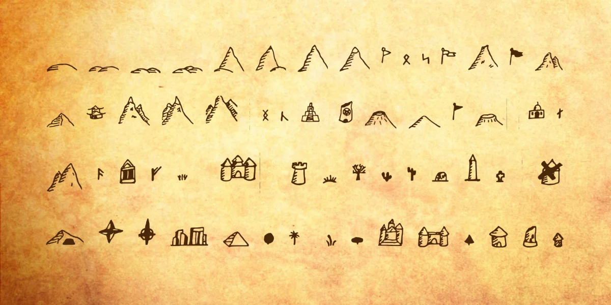 Fantasymapbats Font