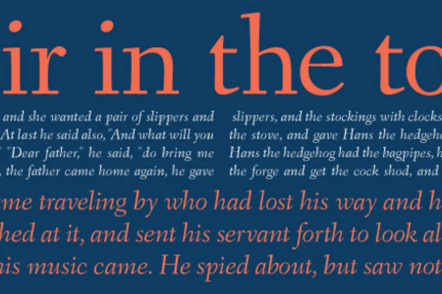 Fanwood Font Family preview 2