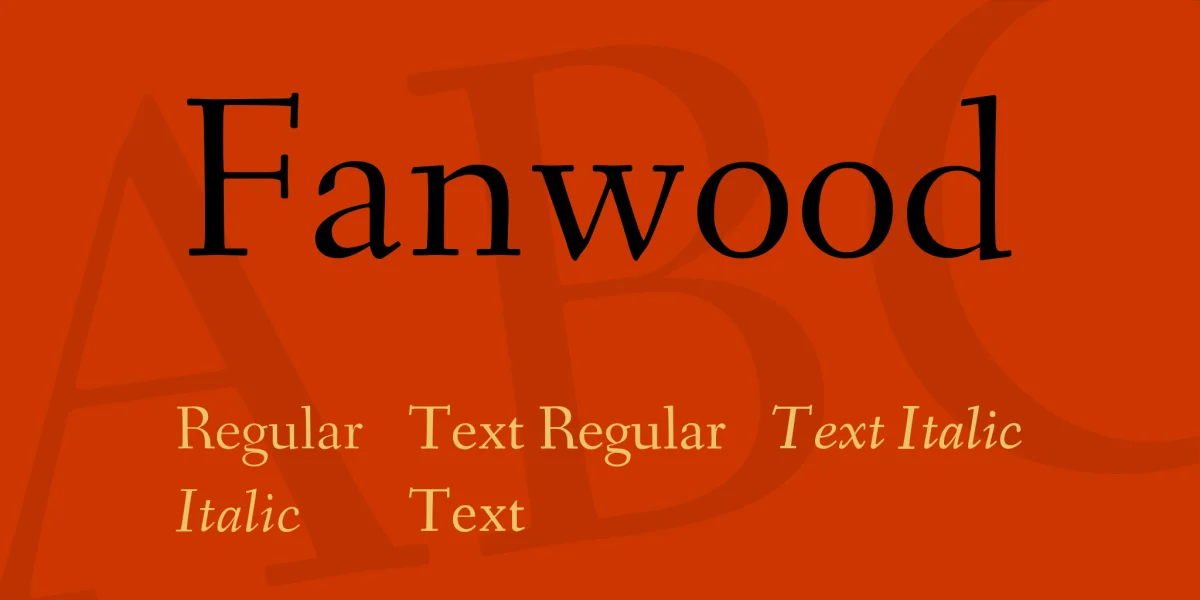 Fanwood Font Family preview 3