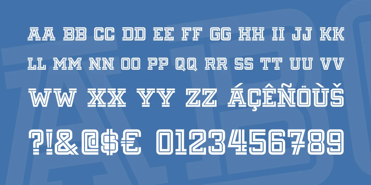 Fargo Faro NF Font preview 2