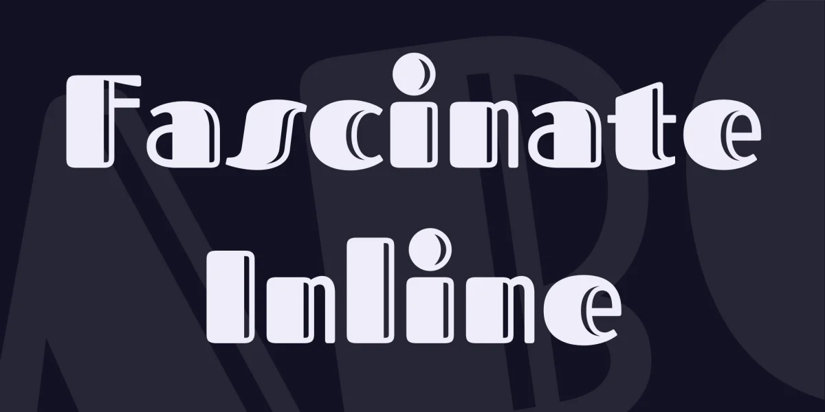 Fascinate Inline Font