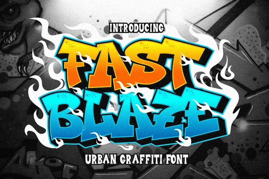 FAST BLAZE Font