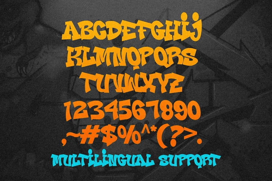 FAST BLAZE Font preview 2