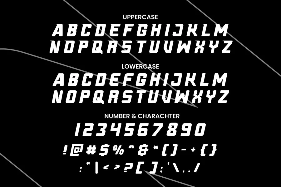 FAST-TRACK Font preview 10