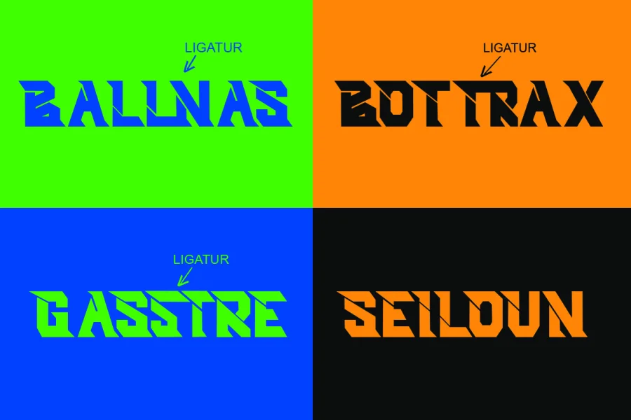 FASTRACE Font preview 7