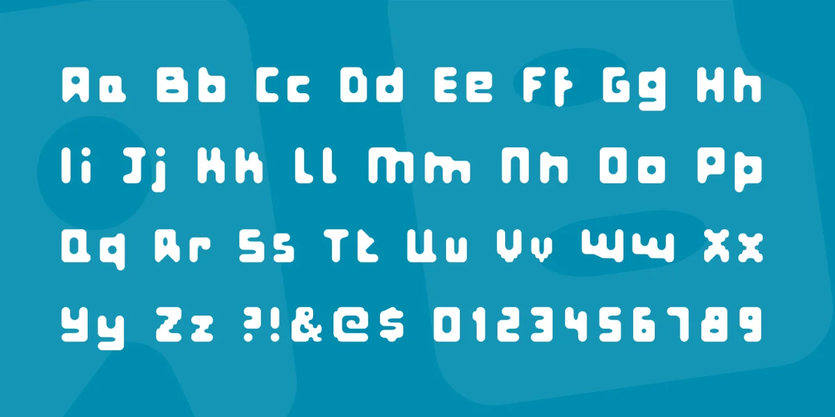 Fat Pixels Font preview 2