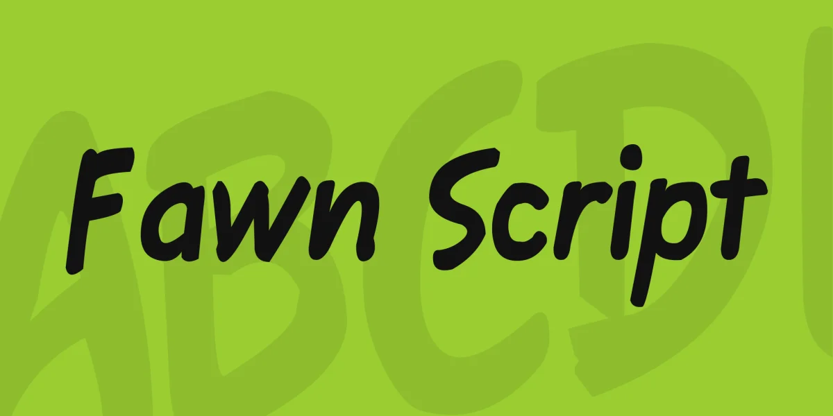 Fawn Script Font preview 2