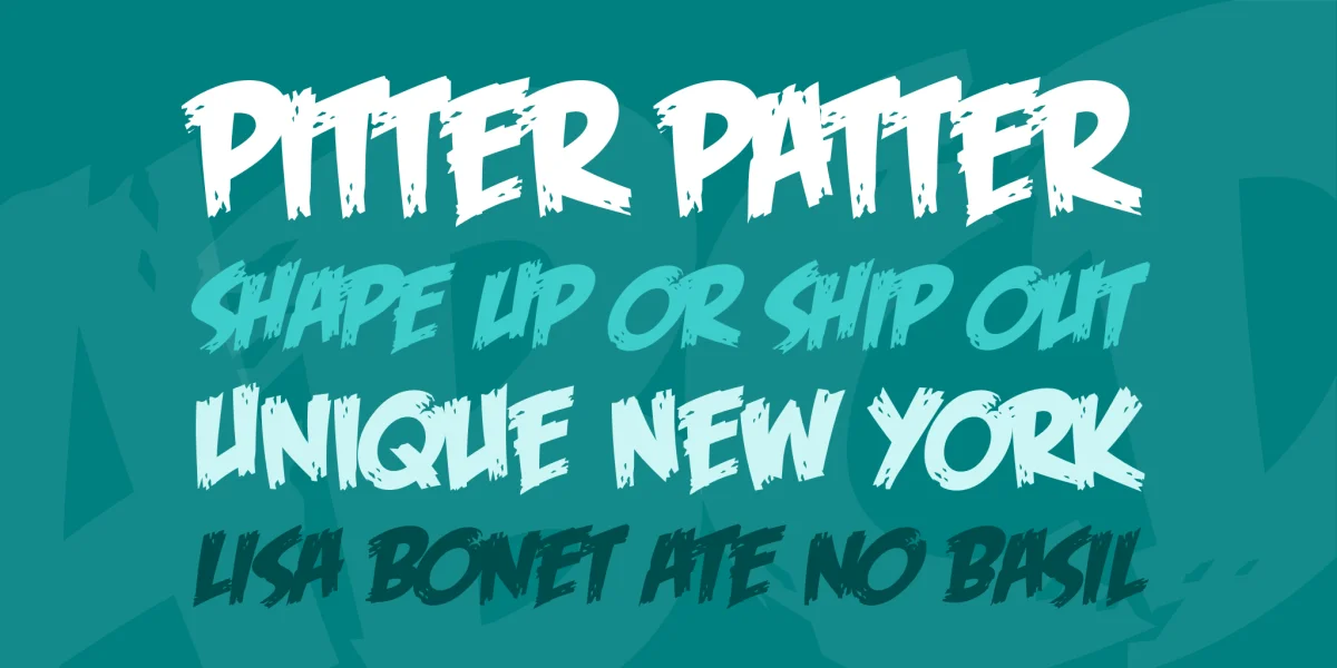 Feast of Flesh BB Font Family preview 2