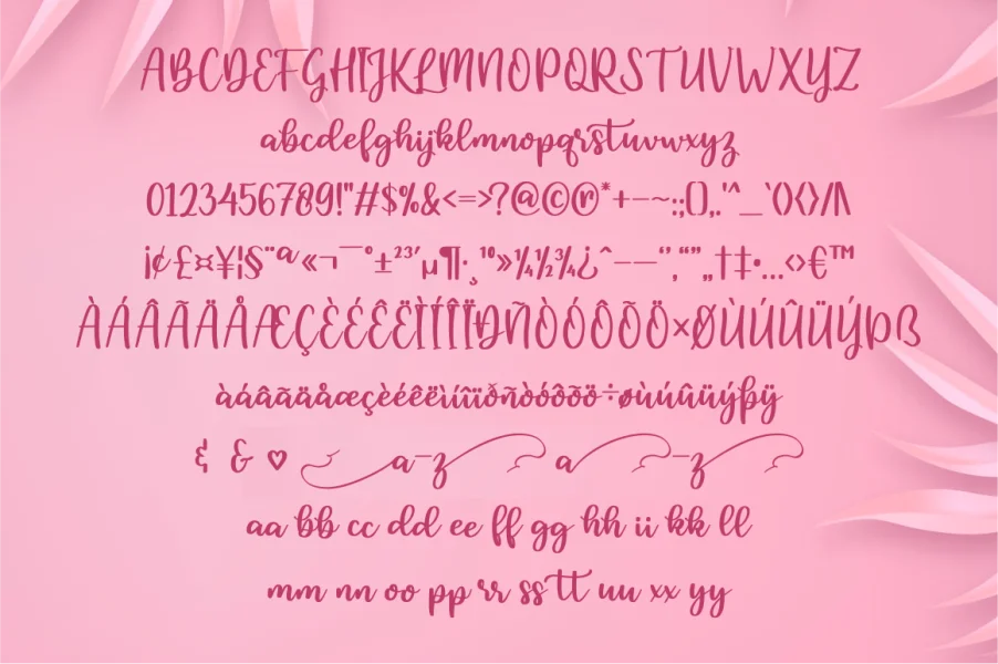 feather Font preview 9