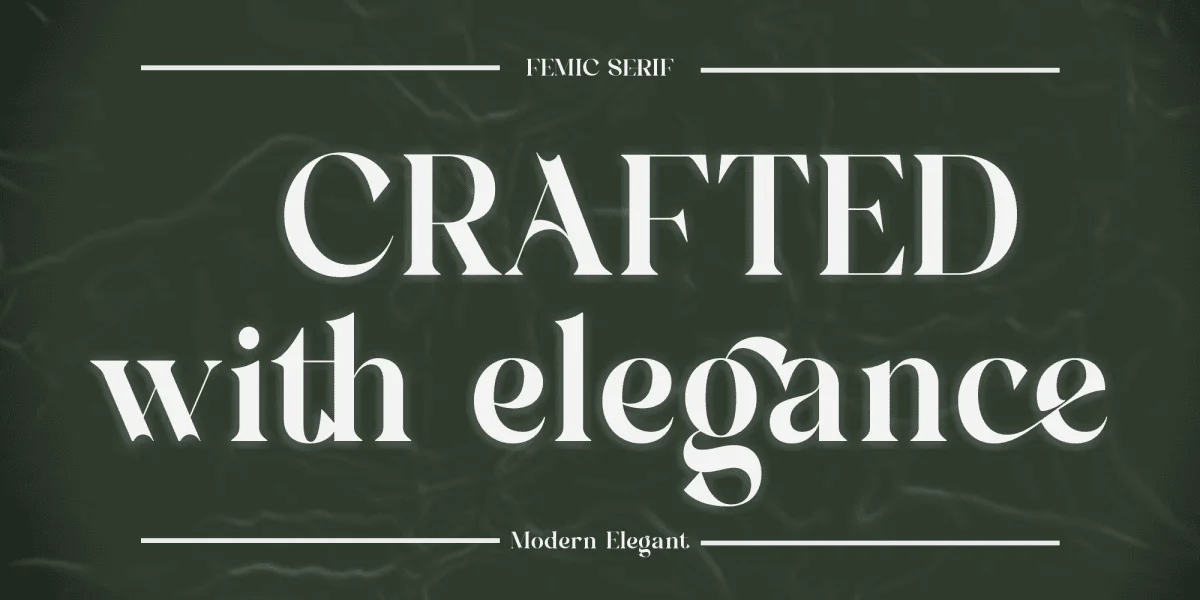FEMIC Font preview 8