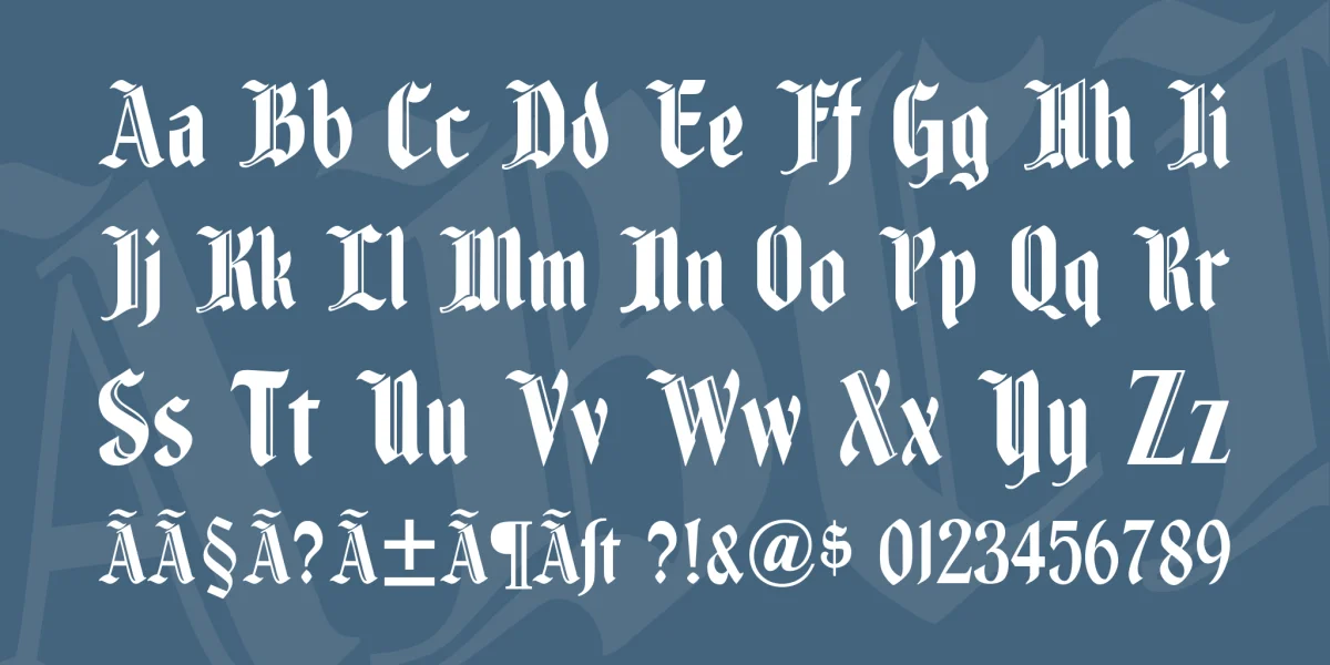 Fenwick Woodtype Font preview 4