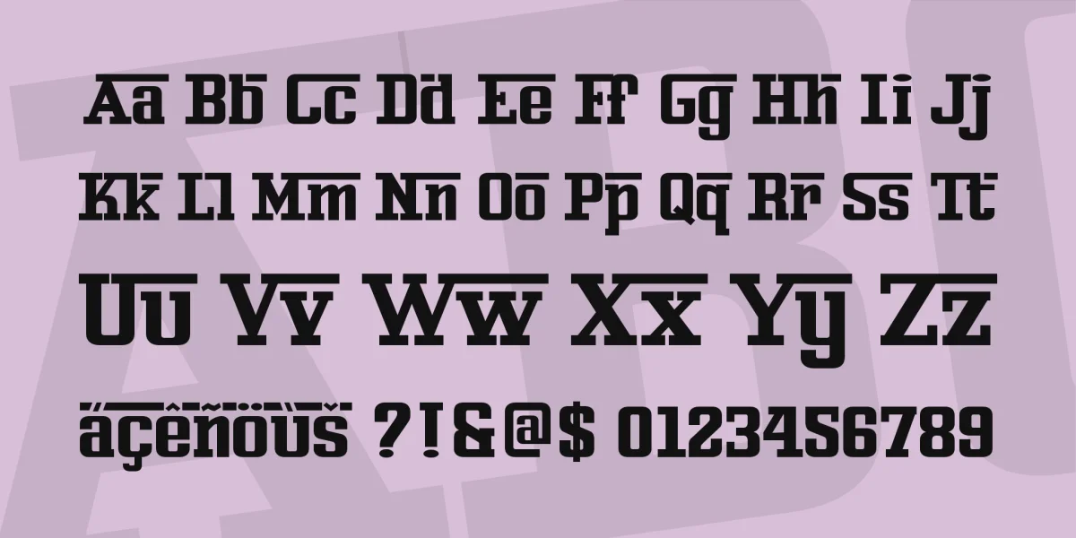 Ferro Rosso Font preview 2