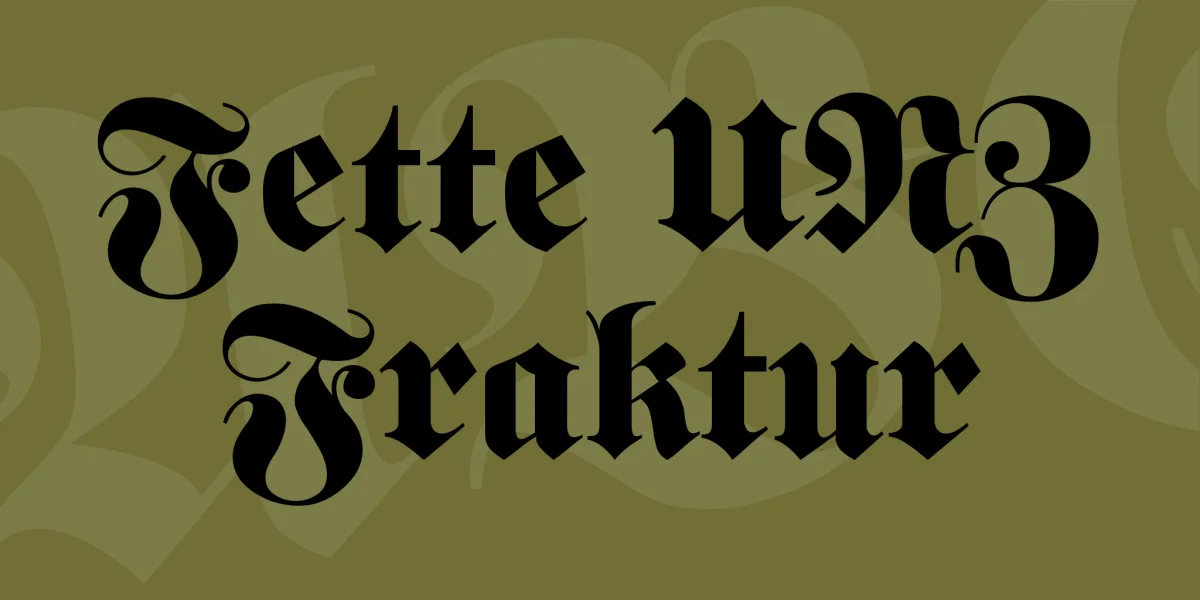 Fette UNZ Fraktur Font