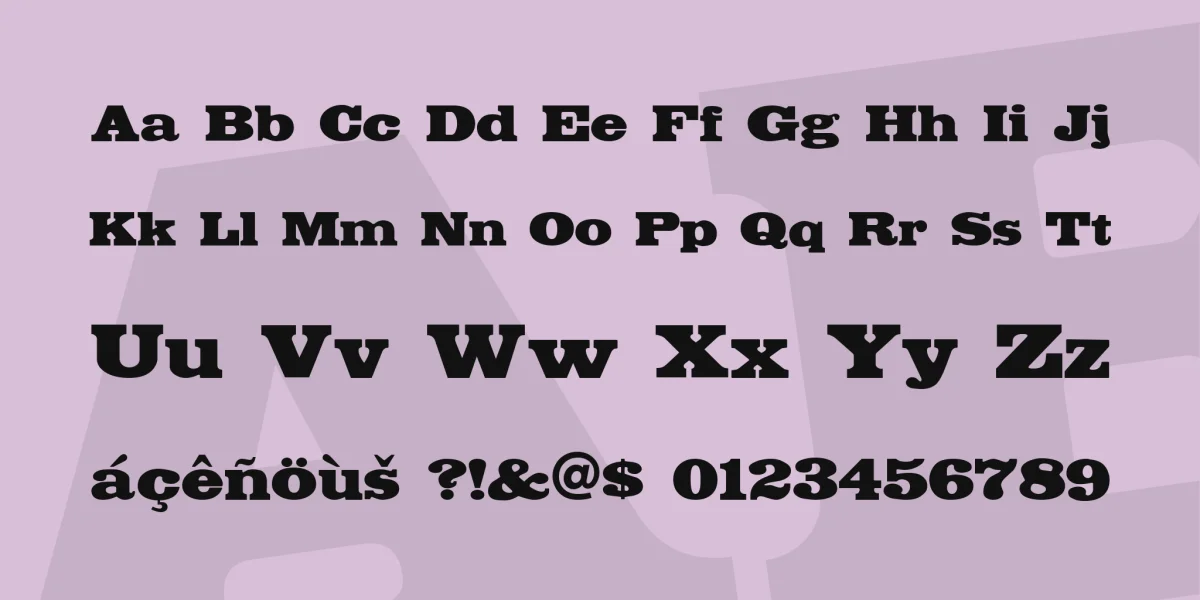 Fette Egyptienne Font preview 3