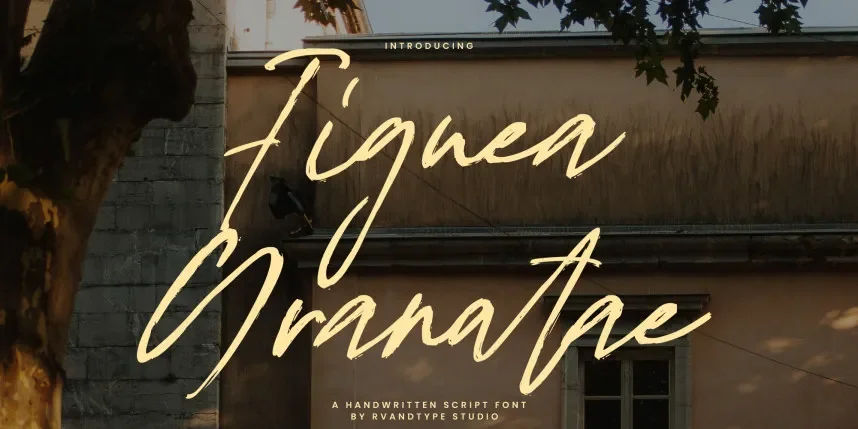 Figuea Granatae – Handwritten Script Font preview 2