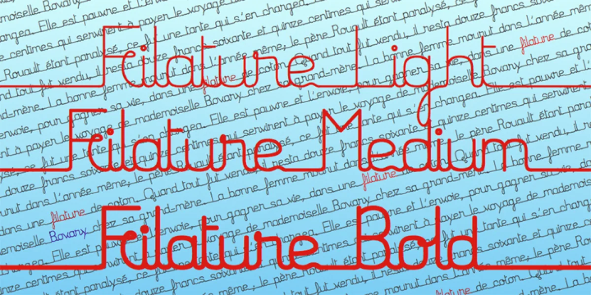 FilatureStd Font preview 4