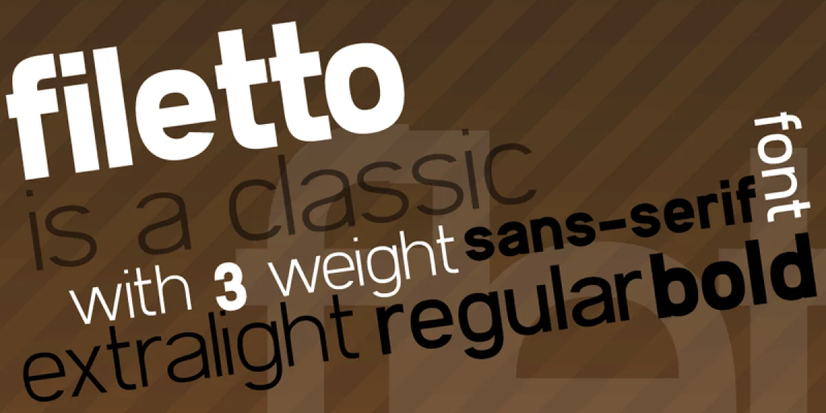 Filetto Font Family preview 3