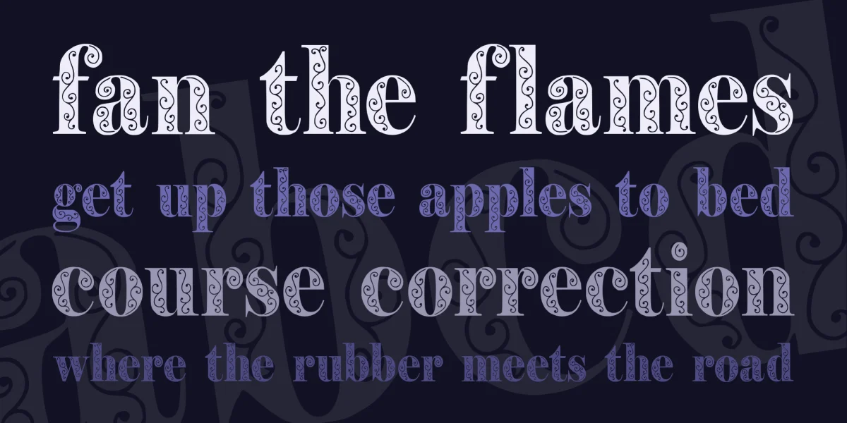 Filigran Font preview 2