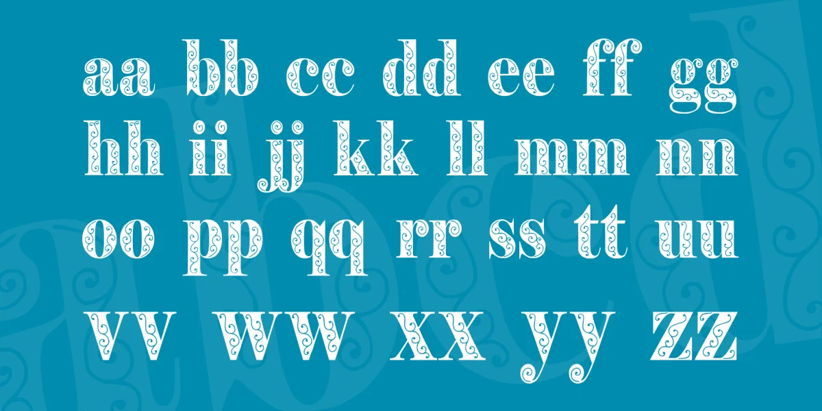 Filigran Font preview 3